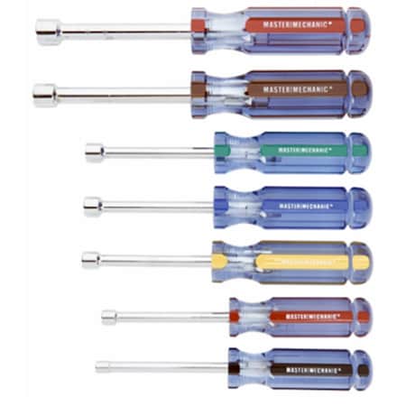 Swivel 0.31 in. Master Mechanic Impact Magnetic Nut Drivers, 2PK SW2669537